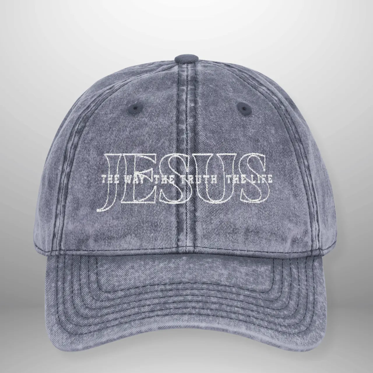 Jesus The Way The Truth The Life Vintage Cap | Washed Cotton Adjustable Hat Goshen & Selah Co