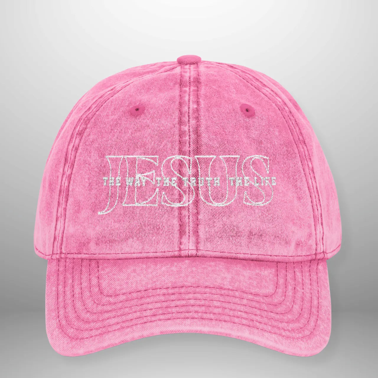 Jesus The Way The Truth The Life Vintage Cap | Washed Cotton Adjustable Hat Goshen & Selah Co
