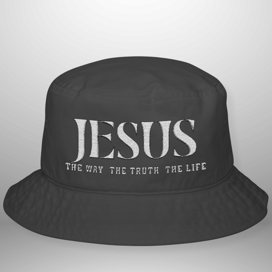 Jesus The Way The Truth The Life Bucket Hat | Cotton Cap