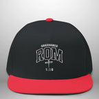 Unashamed Romans 1:16 Flat Bill Cap | Structured Snapback Hat Goshen & Selah Co