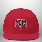 Unashamed Romans 1:16 Flat Bill Cap | Structured Snapback Hat Goshen & Selah Co