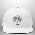 Unashamed Romans 1:16 Flat Bill Cap | Structured Snapback Hat Goshen & Selah Co
