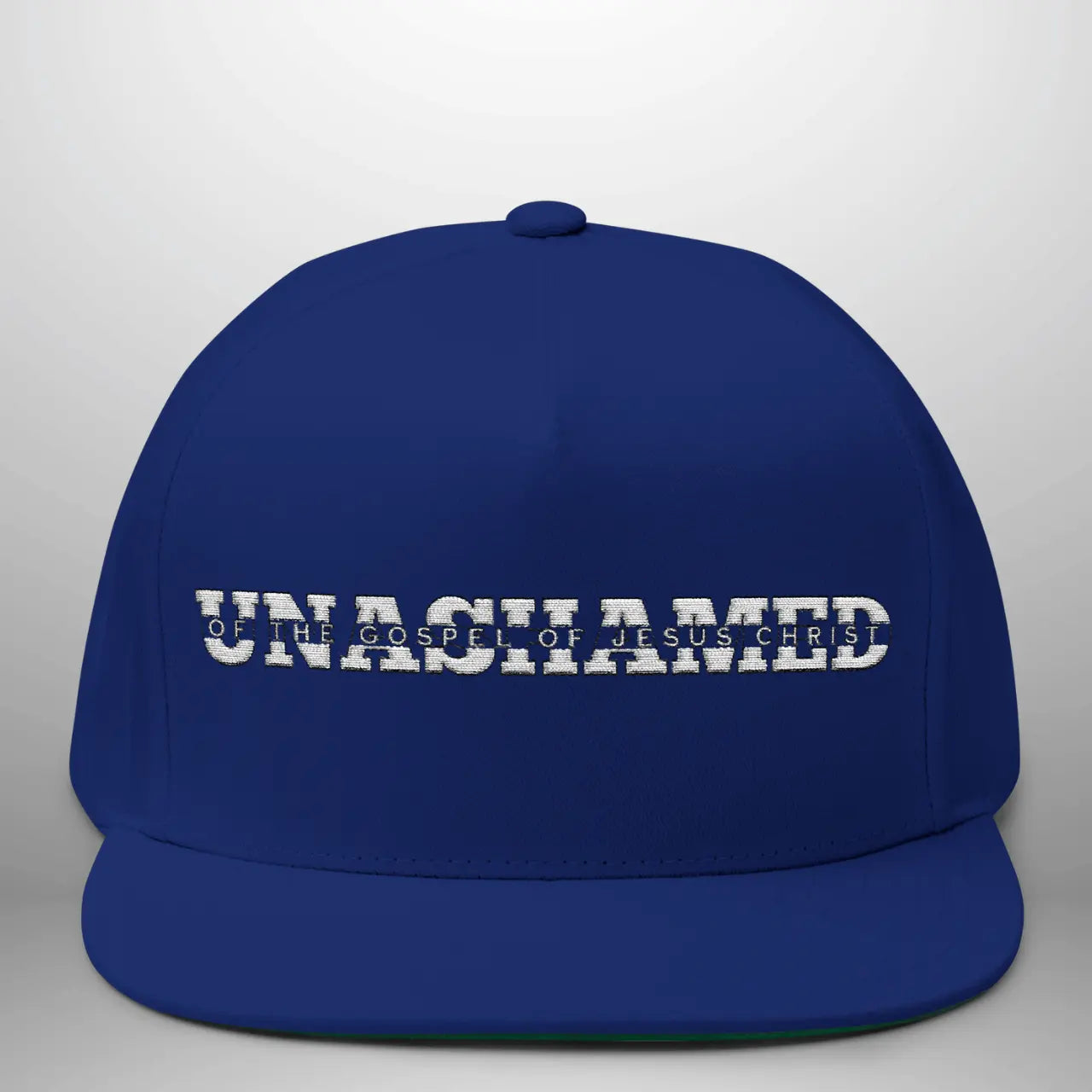 Unashamed of the Gospel of Jesus Christ Flat Bill Cap | Structured Snapback Hat Goshen & Selah Co