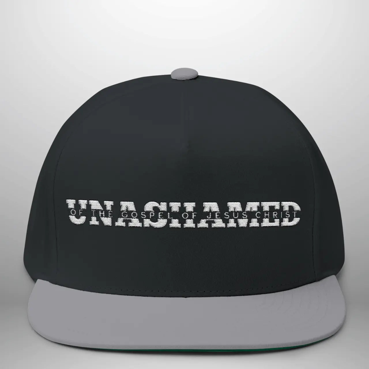 Unashamed of the Gospel of Jesus Christ Flat Bill Cap | Structured Snapback Hat Goshen & Selah Co