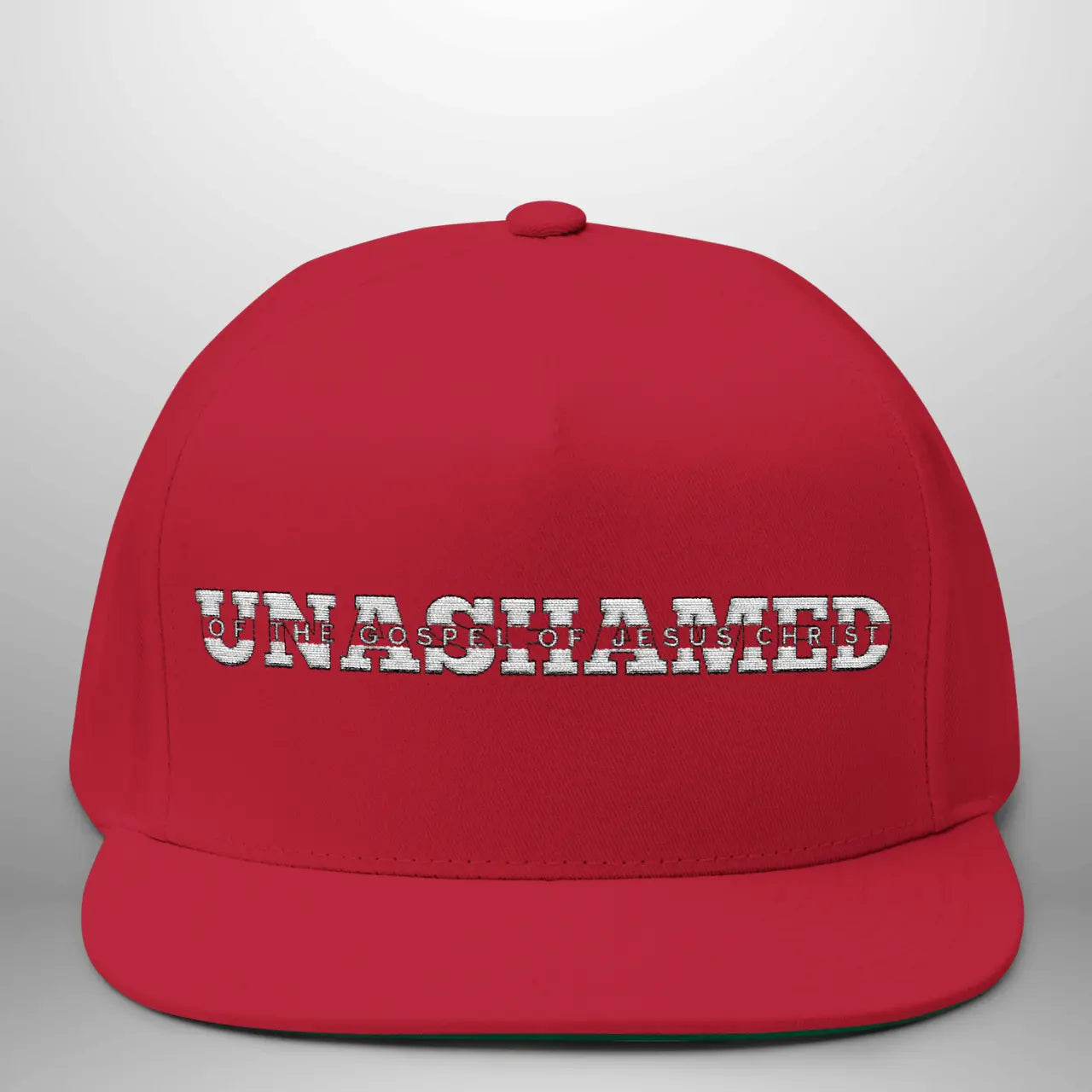 Unashamed of the Gospel of Jesus Christ Flat Bill Cap | Structured Snapback Hat Goshen & Selah Co