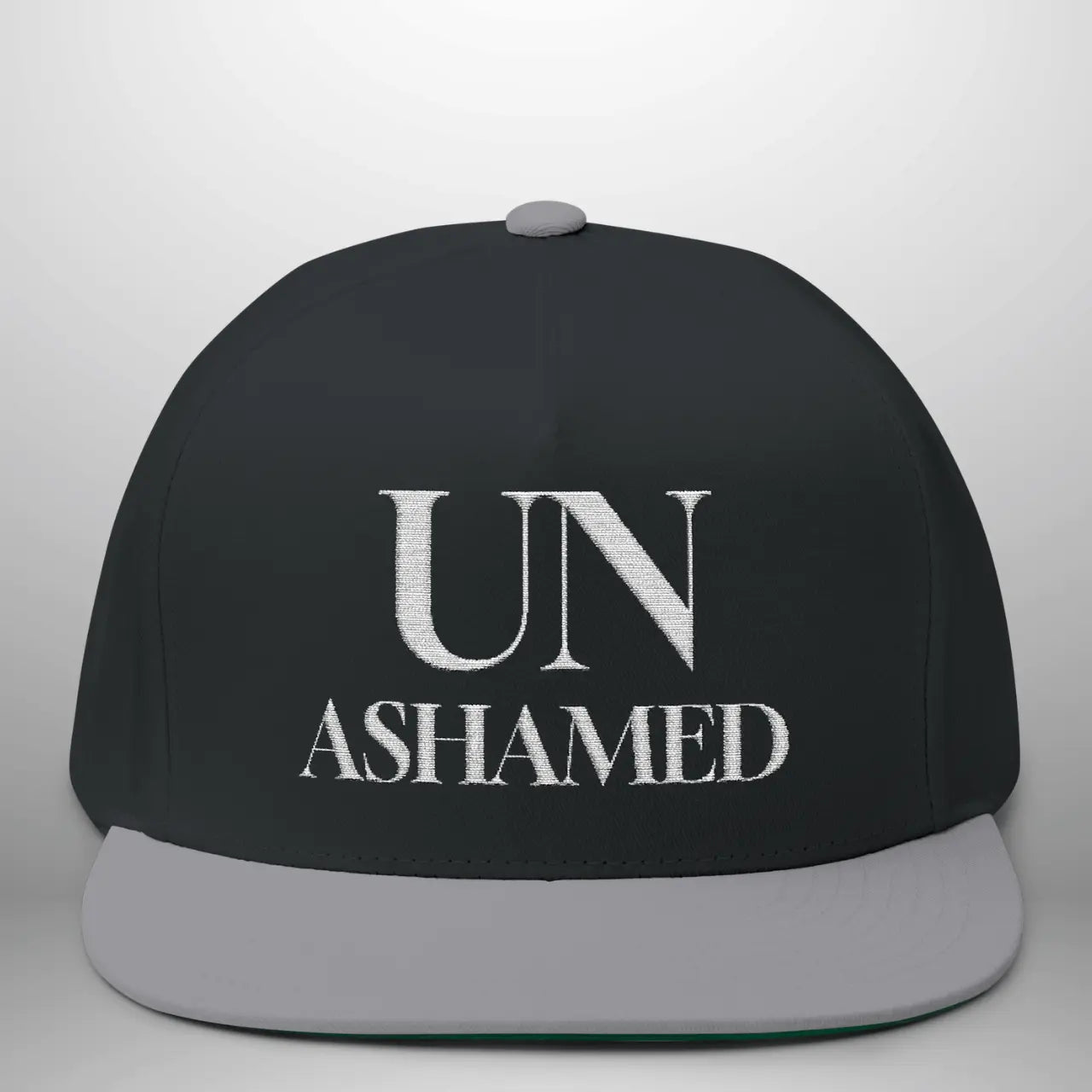 UNASHAMED ROM 1:16 Flat Bill Cap | Structured Five-Panel Hat Goshen & Selah Co