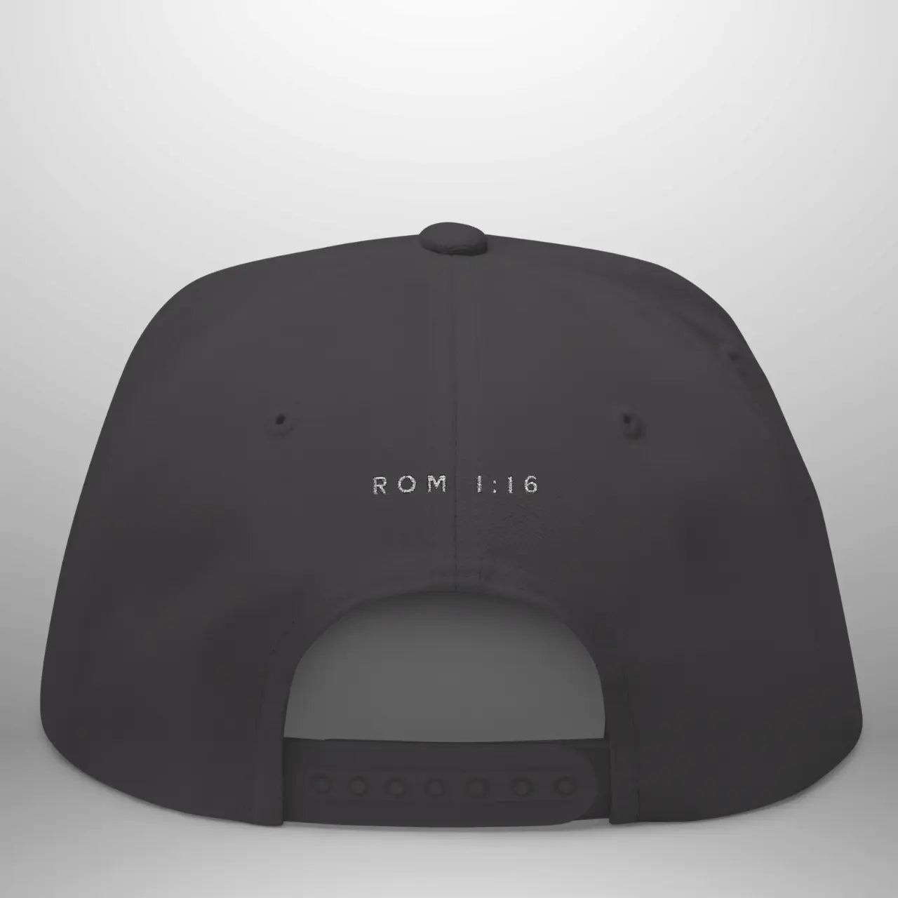 UNASHAMED ROM 1:16 Flat Bill Cap | Structured Five-Panel Hat Goshen & Selah Co