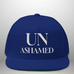 UNASHAMED ROM 1:16 Flat Bill Cap | Structured Five-Panel Hat Goshen & Selah Co