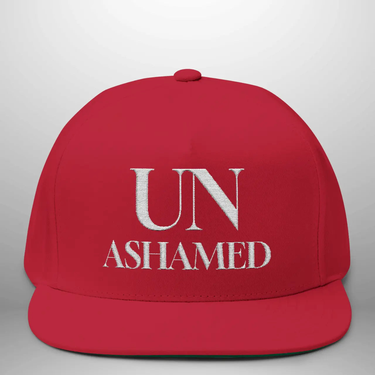 UNASHAMED ROM 1:16 Flat Bill Cap | Structured Five-Panel Hat Goshen & Selah Co