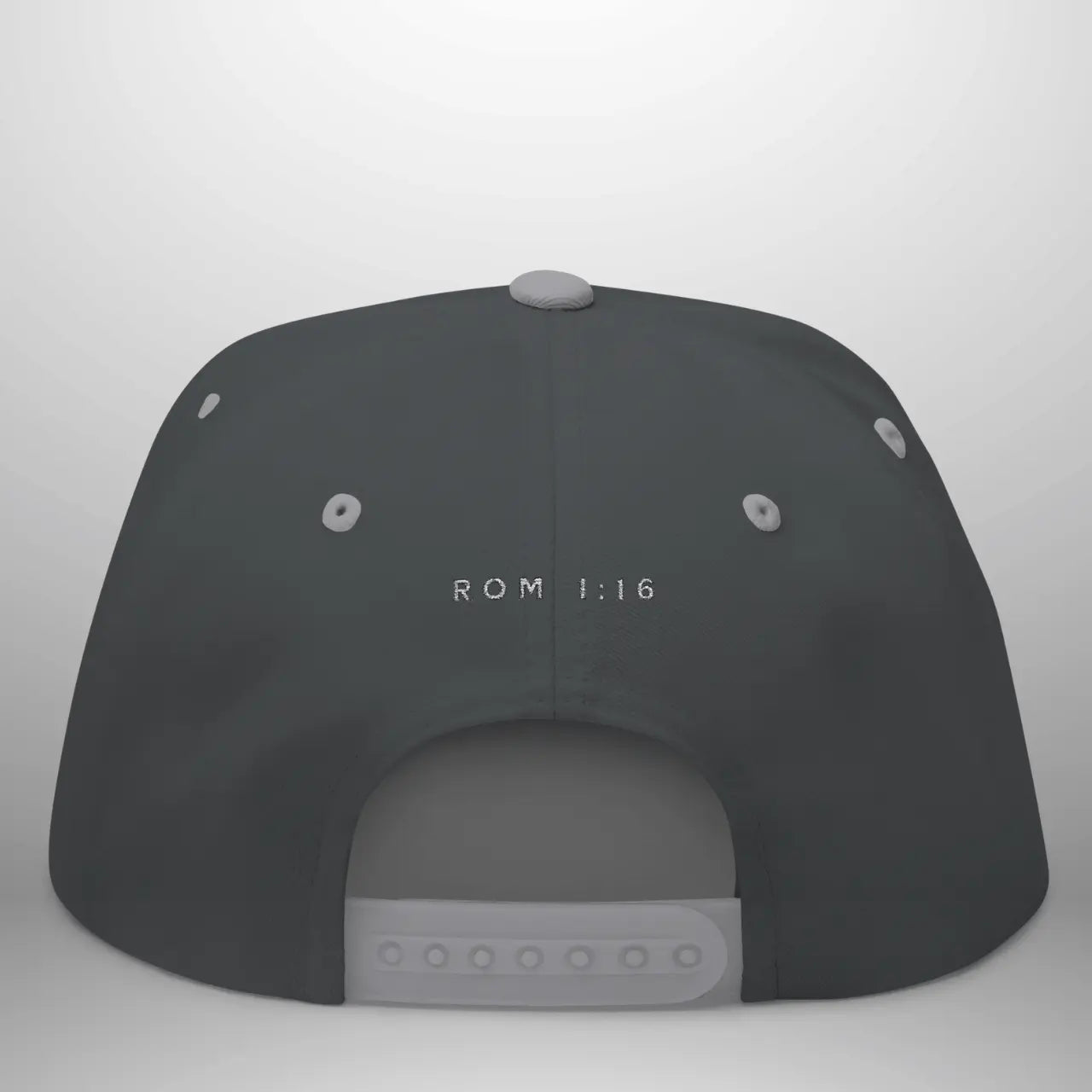 UNASHAMED ROM 1:16 Flat Bill Cap | Structured Five-Panel Hat Goshen & Selah Co