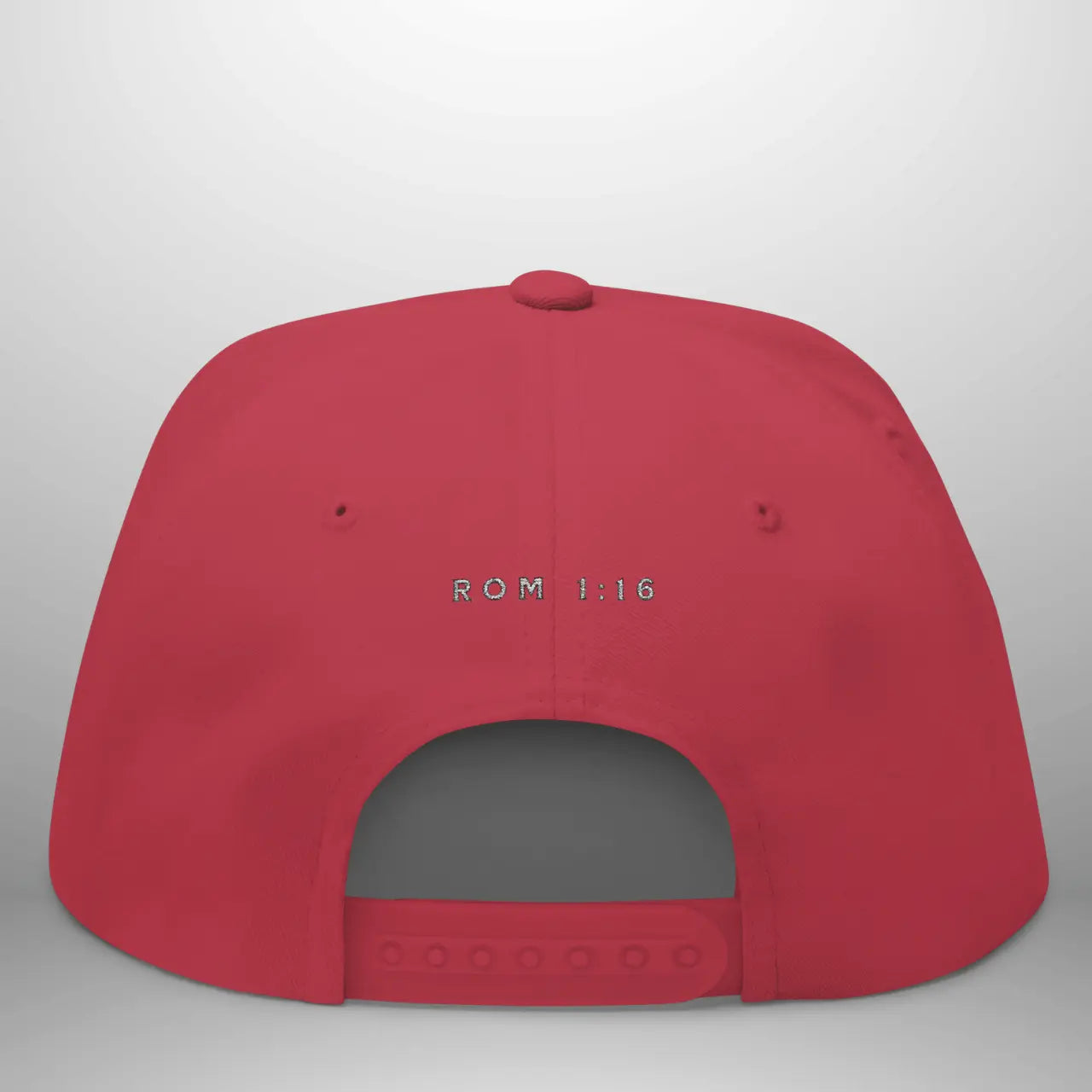 UNASHAMED ROM 1:16 Flat Bill Cap | Structured Five-Panel Hat Goshen & Selah Co