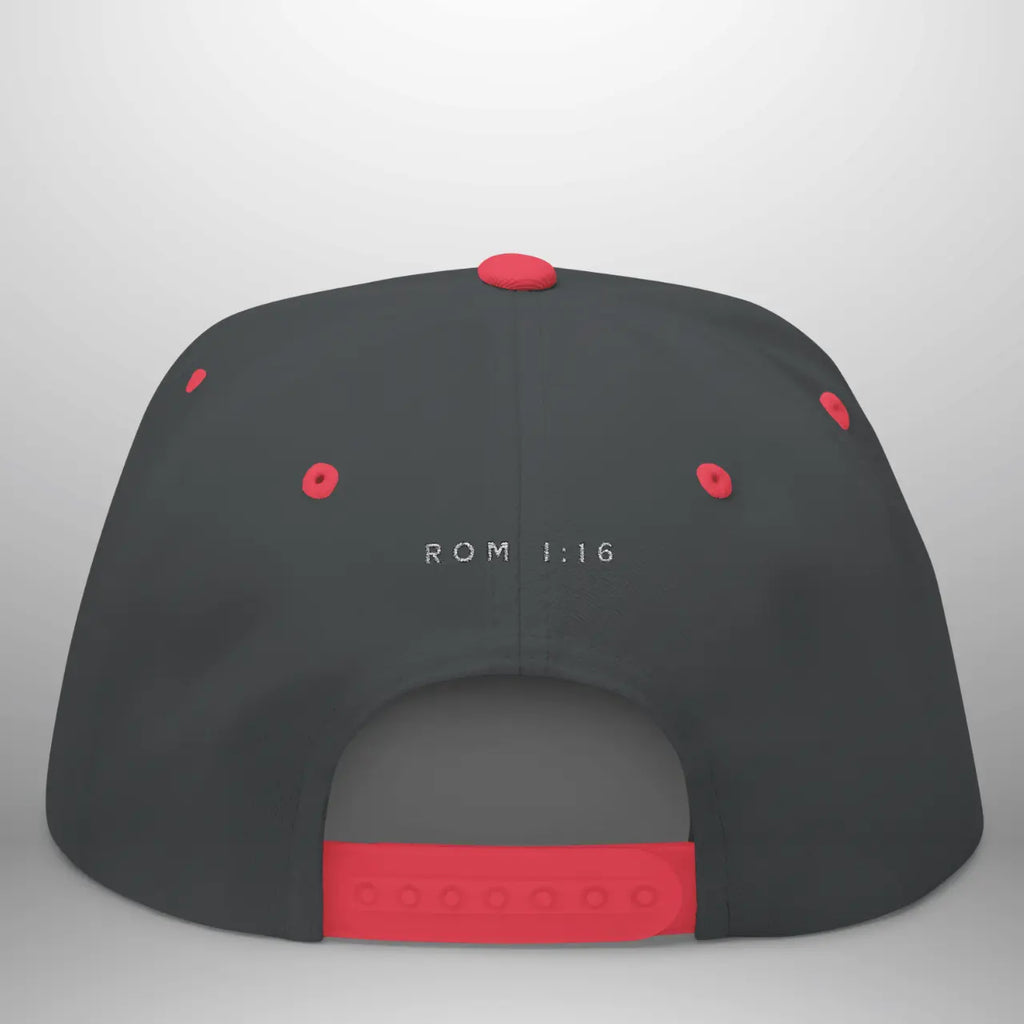 UNASHAMED ROM 1:16 Flat Bill Cap | Structured Five-Panel Hat Goshen & Selah Co