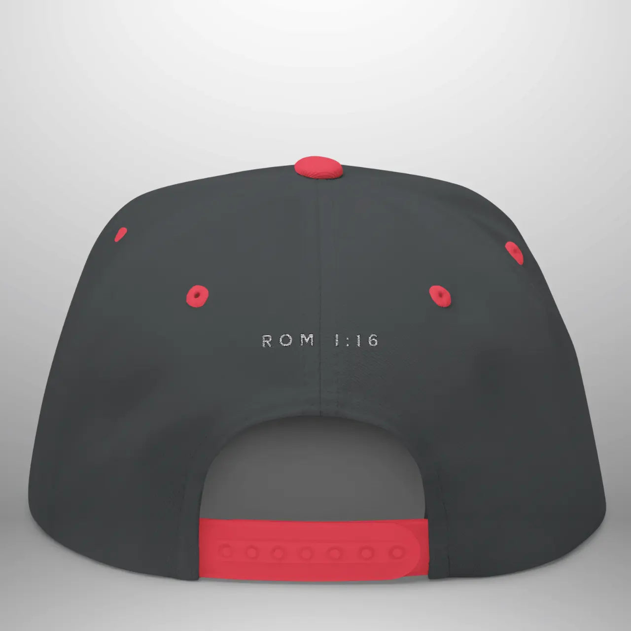 UNASHAMED ROM 1:16 Flat Bill Cap | Structured Five-Panel Hat Goshen & Selah Co