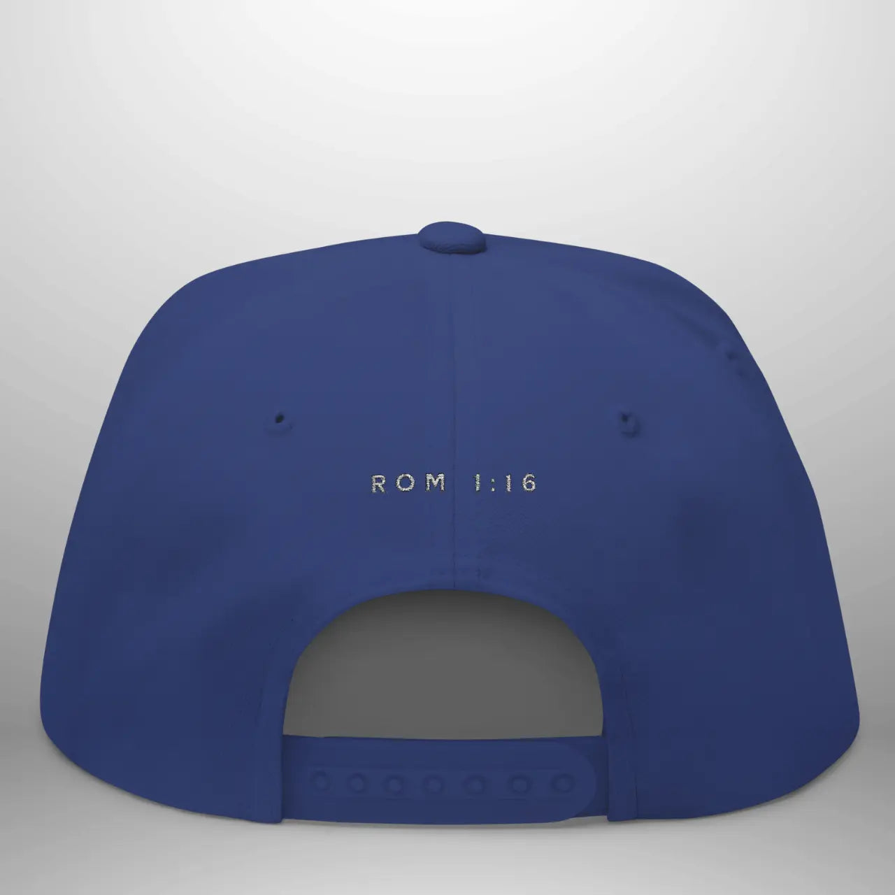 UNASHAMED ROM 1:16 Flat Bill Cap | Structured Five-Panel Hat Goshen & Selah Co