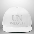 UNASHAMED ROM 1:16 Flat Bill Cap | Structured Five-Panel Hat Goshen & Selah Co