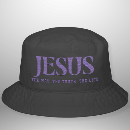 Jesus The Way The Truth The Life Bucket Hat | Cotton Cap