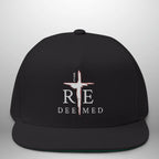 REDEEMED ROM 6:4 Flat Bill Cap | Structured Five-Panel Hat Goshen & Selah Co