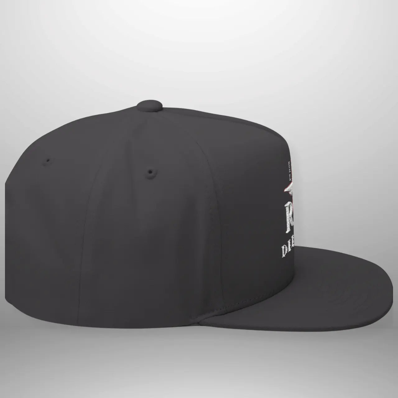 REDEEMED ROM 6:4 Flat Bill Cap | Structured Five-Panel Hat Goshen & Selah Co