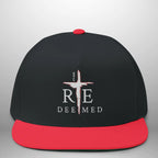REDEEMED ROM 6:4 Flat Bill Cap | Structured Five-Panel Hat Goshen & Selah Co
