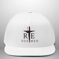 REDEEMED ROM 6:4 Flat Bill Cap | Structured Five-Panel Hat Goshen & Selah Co