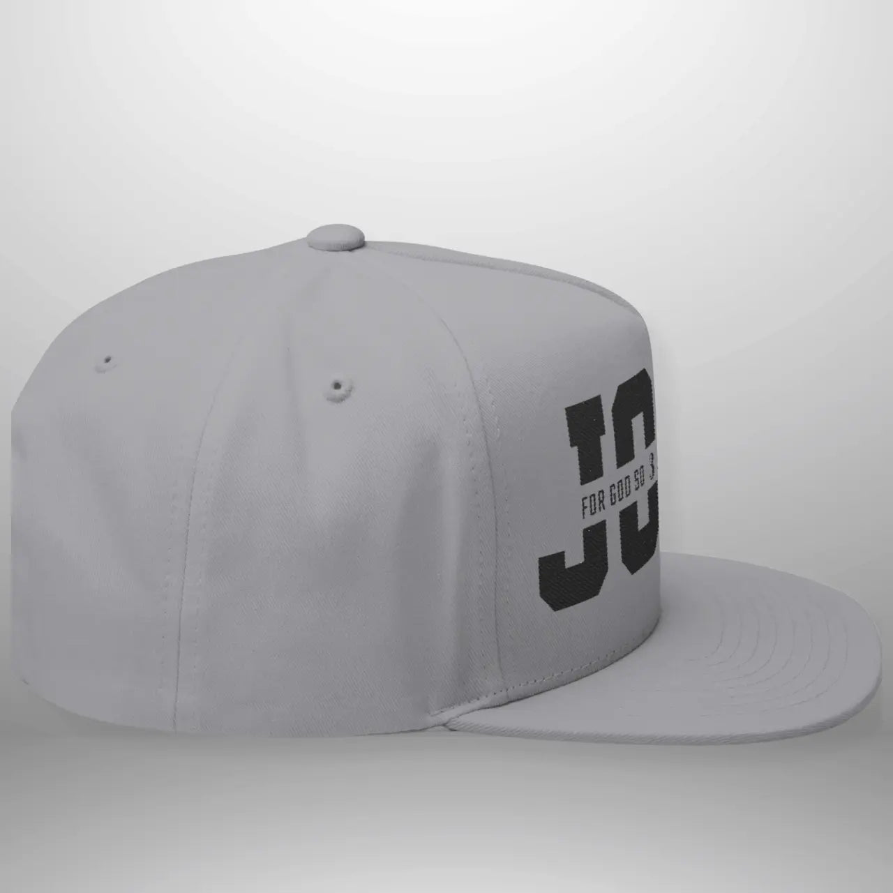 JOHN 3:16 For God So Loved the World Flat Bill Cap | Snapback Hat Goshen & Selah Co