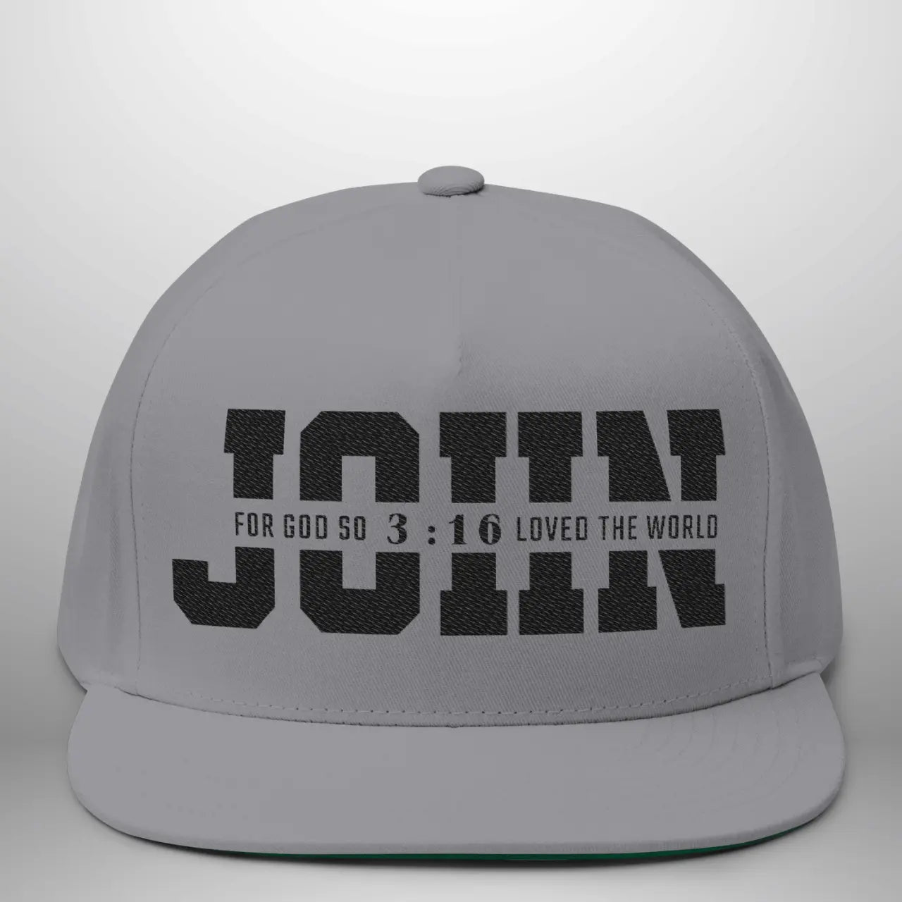 JOHN 3:16 For God So Loved the World Flat Bill Cap | Snapback Hat Goshen & Selah Co