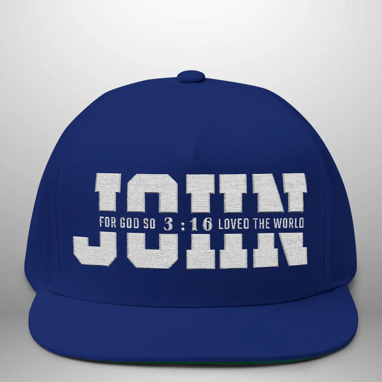 JOHN 3:16 For God So Loved the World Flat Bill Cap | Snapback Hat Goshen & Selah Co