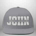 JOHN 3:16 For God So Loved the World Flat Bill Cap | Snapback Hat Goshen & Selah Co