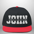 JOHN 3:16 For God So Loved the World Flat Bill Cap | Snapback Hat Goshen & Selah Co