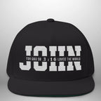 JOHN 3:16 For God So Loved the World Flat Bill Cap | Snapback Hat Goshen & Selah Co