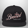 BOOSTED John 6:47 He Who Believes Flat Bill Cap | Faith Snapback Hat Goshen & Selah Co