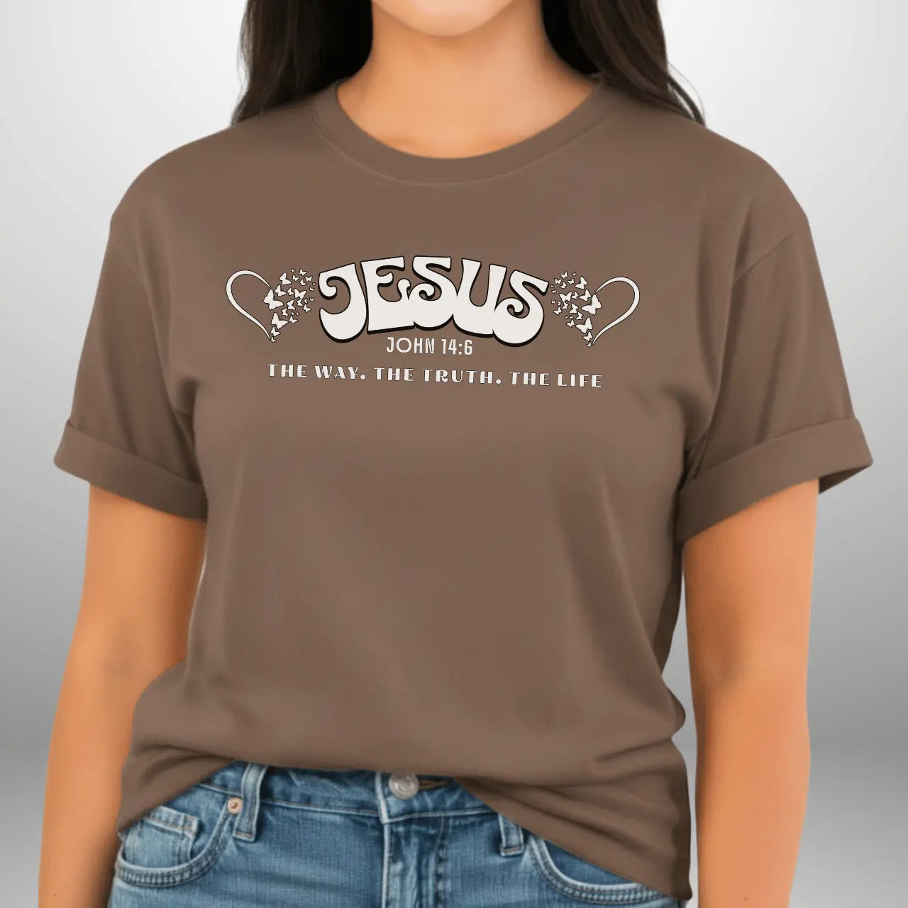 Jesus The Way The Truth The Life John 14:6 Shirt | Women’s Comfort Colors Tee Goshen & Selah Co