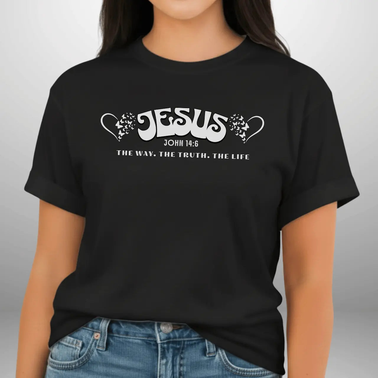 Jesus The Way The Truth The Life John 14:6 Shirt | Women’s Comfort Colors Tee Goshen & Selah Co