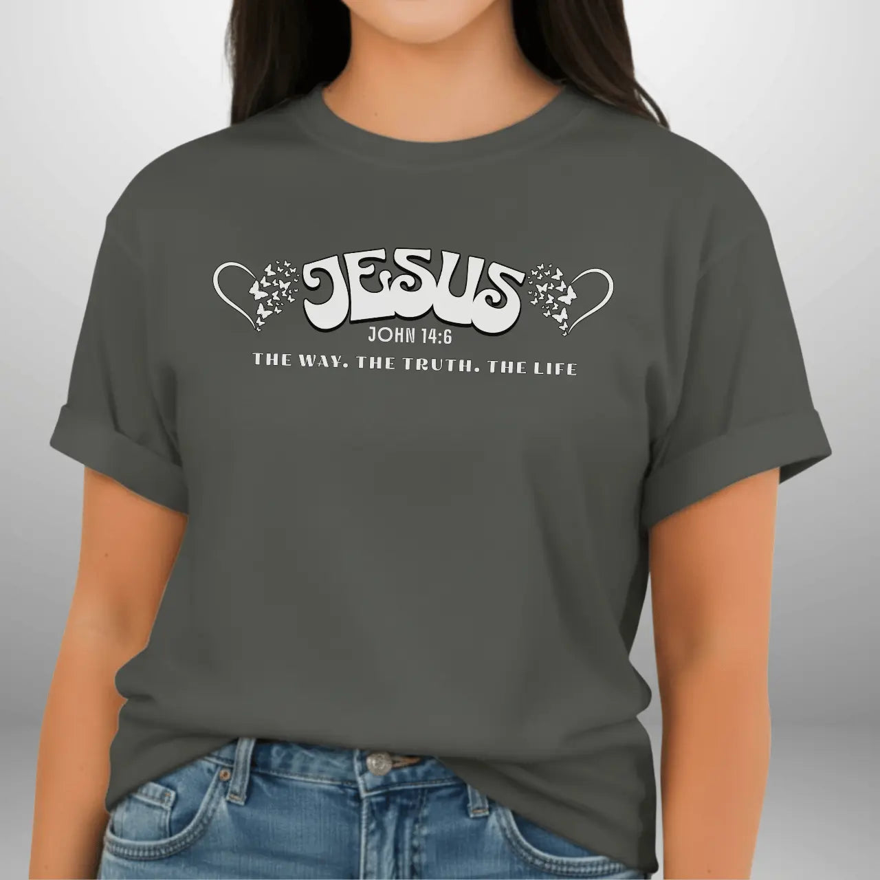 Jesus The Way The Truth The Life John 14:6 Shirt | Women’s Comfort Colors Tee Goshen & Selah Co