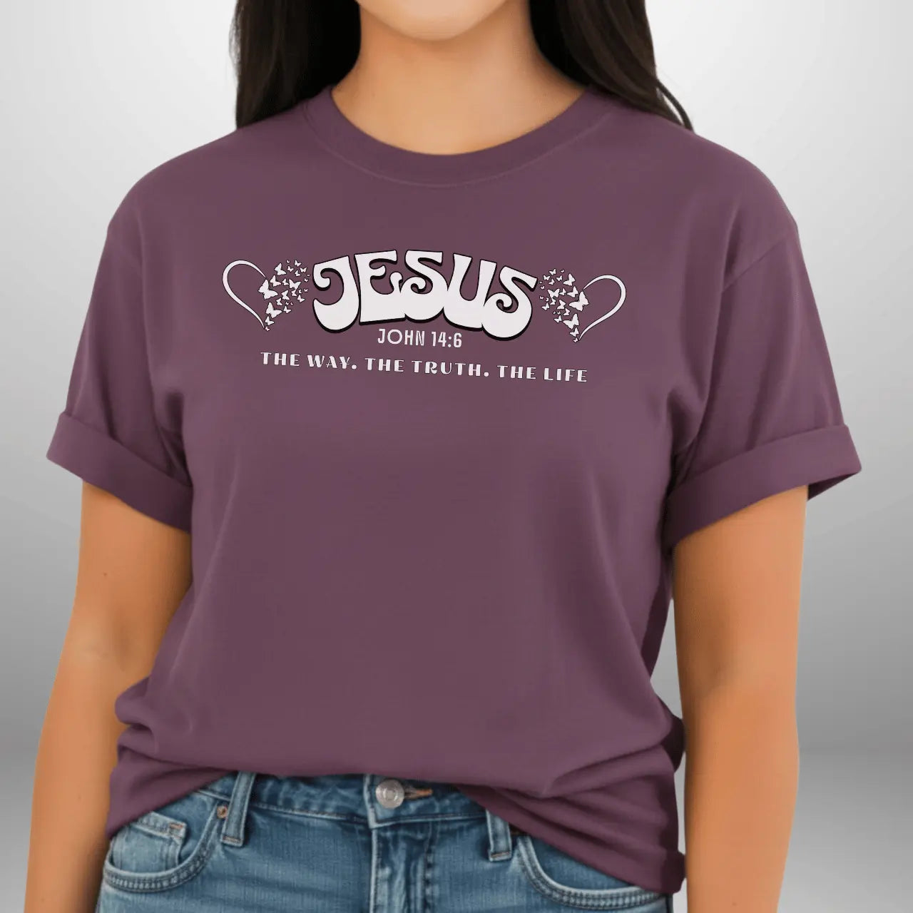 Jesus The Way The Truth The Life John 14:6 Shirt | Women’s Comfort Colors Tee Goshen & Selah Co