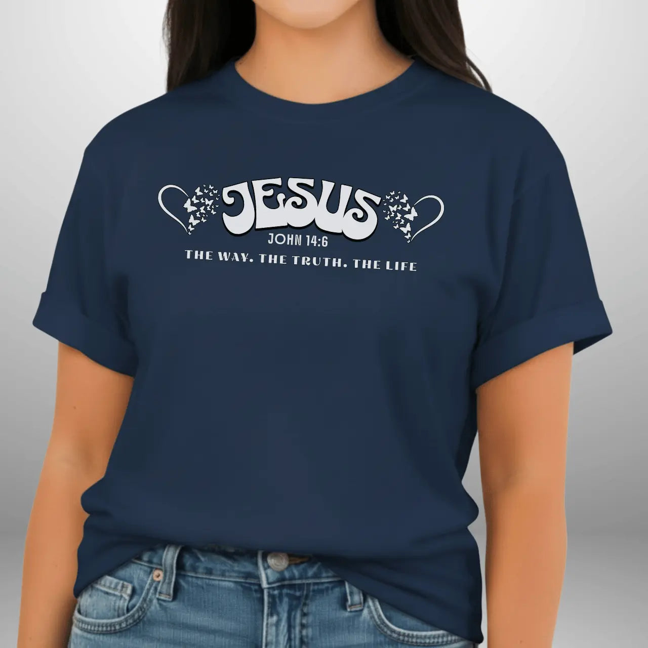 Jesus The Way The Truth The Life John 14:6 Shirt | Women’s Comfort Colors Tee Goshen & Selah Co