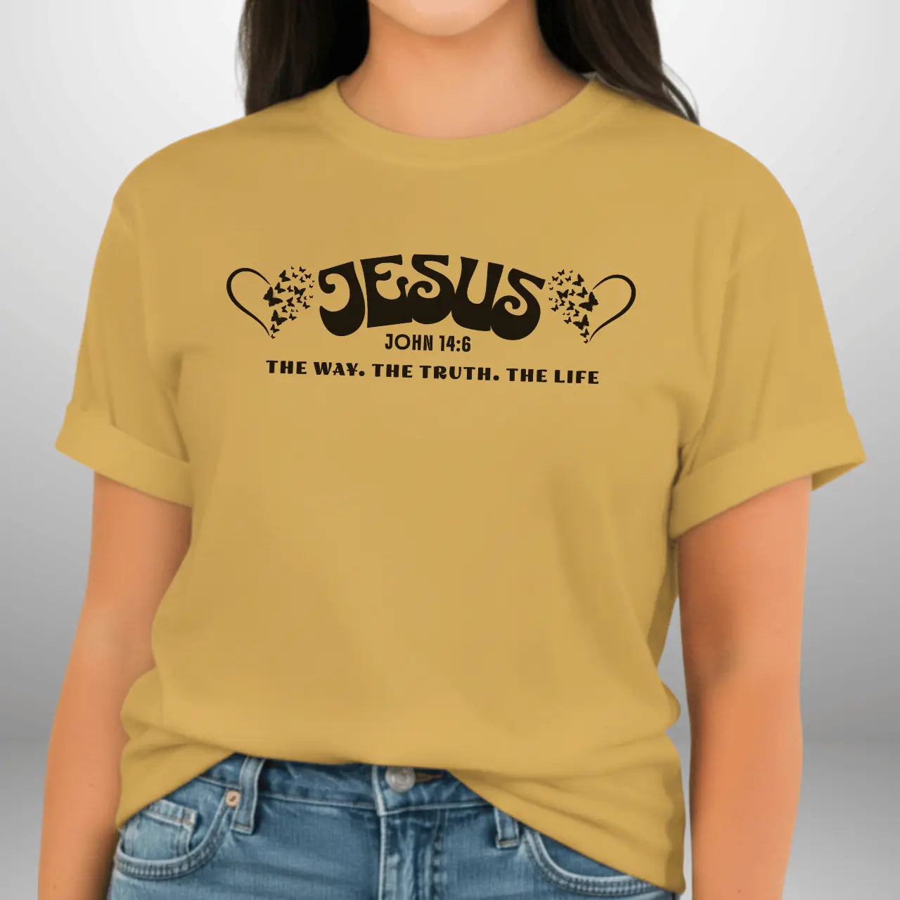 Jesus The Way The Truth The Life John 14:6 Shirt | Women’s Comfort Colors Tee Goshen & Selah Co