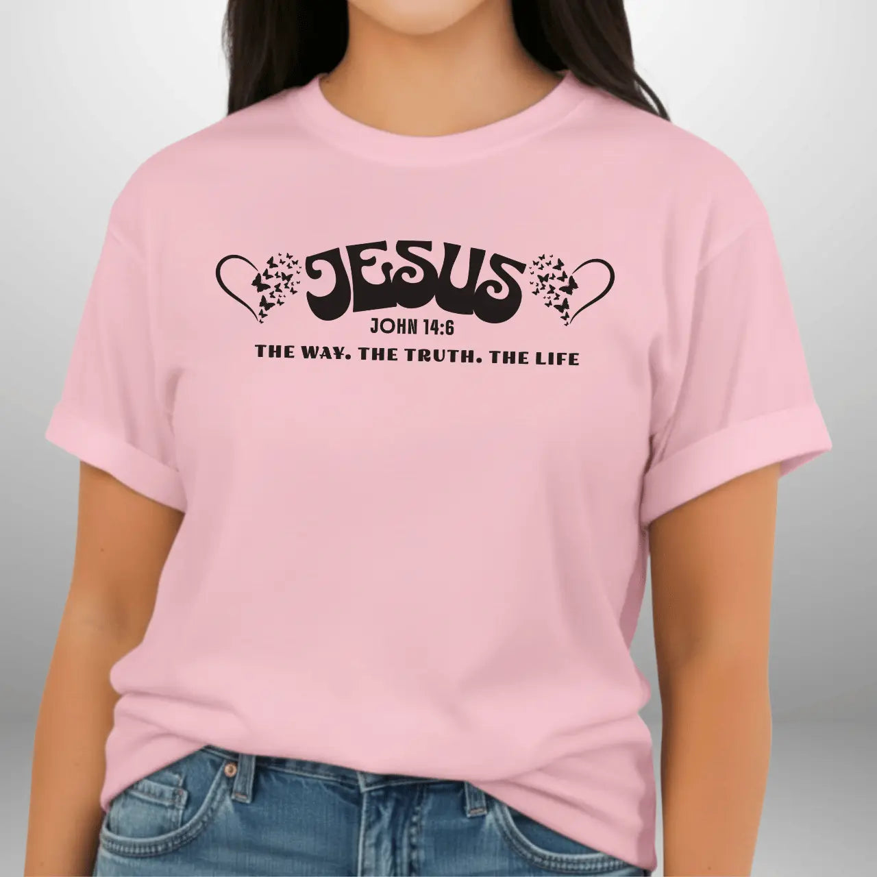 Jesus The Way The Truth The Life John 14:6 Shirt | Women’s Comfort Colors Tee Goshen & Selah Co