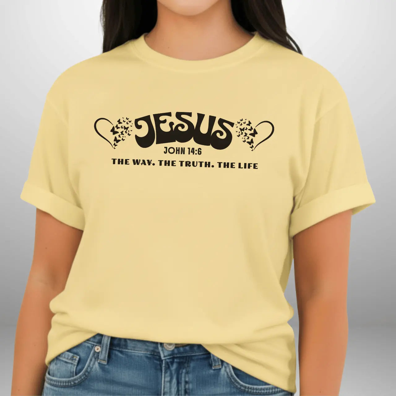 Jesus The Way The Truth The Life John 14:6 Shirt | Women’s Comfort Colors Tee Goshen & Selah Co