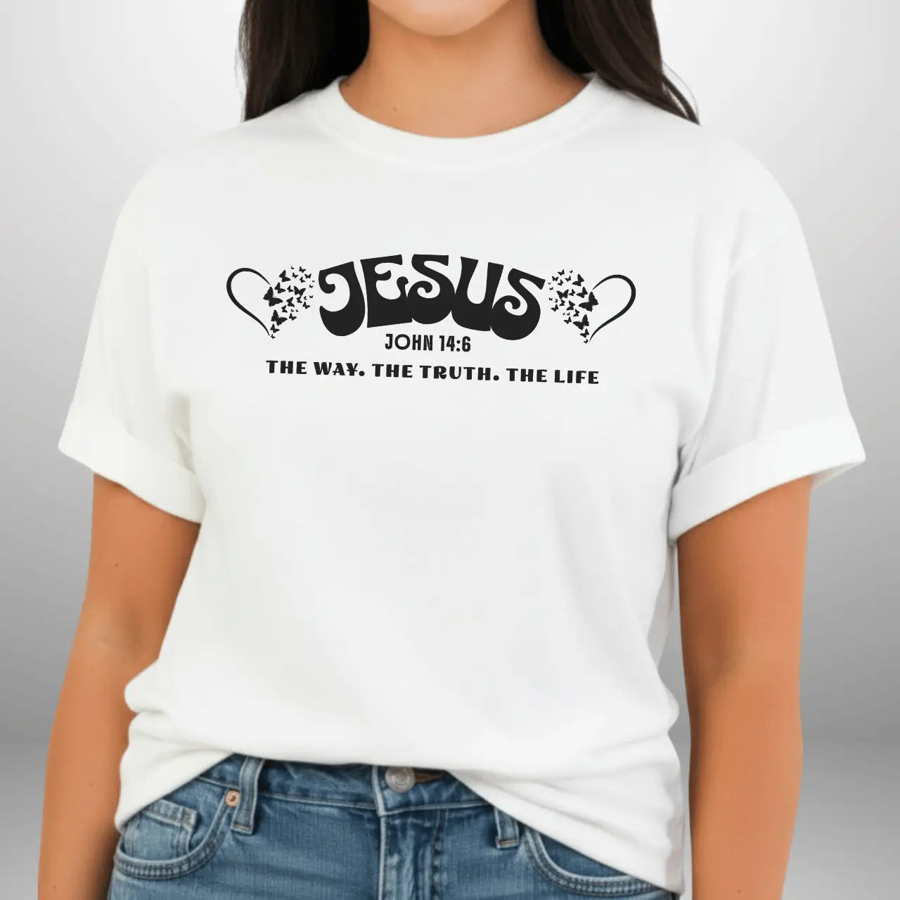 Jesus The Way The Truth The Life John 14:6 Shirt | Women’s Comfort Colors Tee Goshen & Selah Co