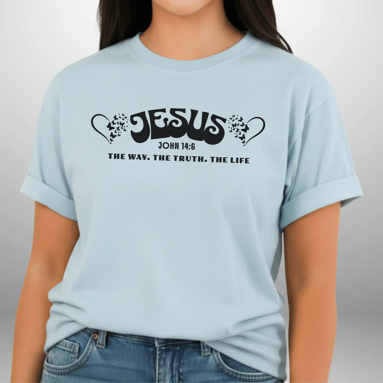 Jesus The Way The Truth The Life John 14:6 Shirt | Women’s Comfort Colors Tee Goshen & Selah Co