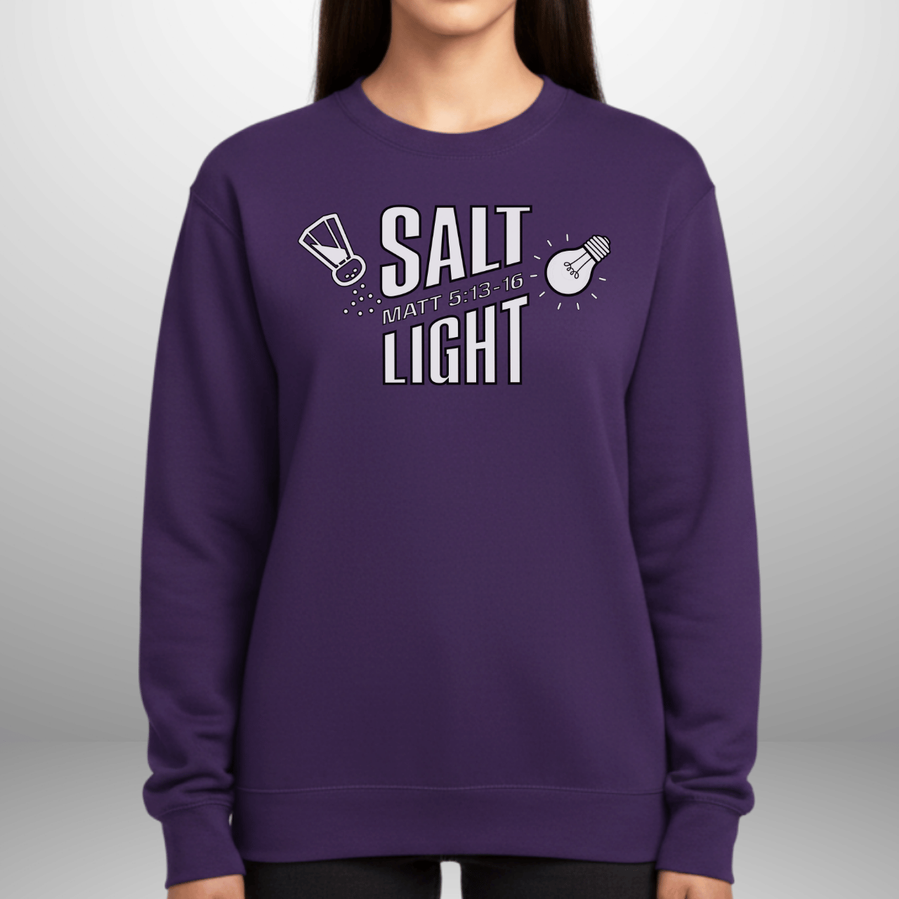 Unisex Salt & Light Matthew 5:13–16 Sweatshirt | Cozy Crewneck