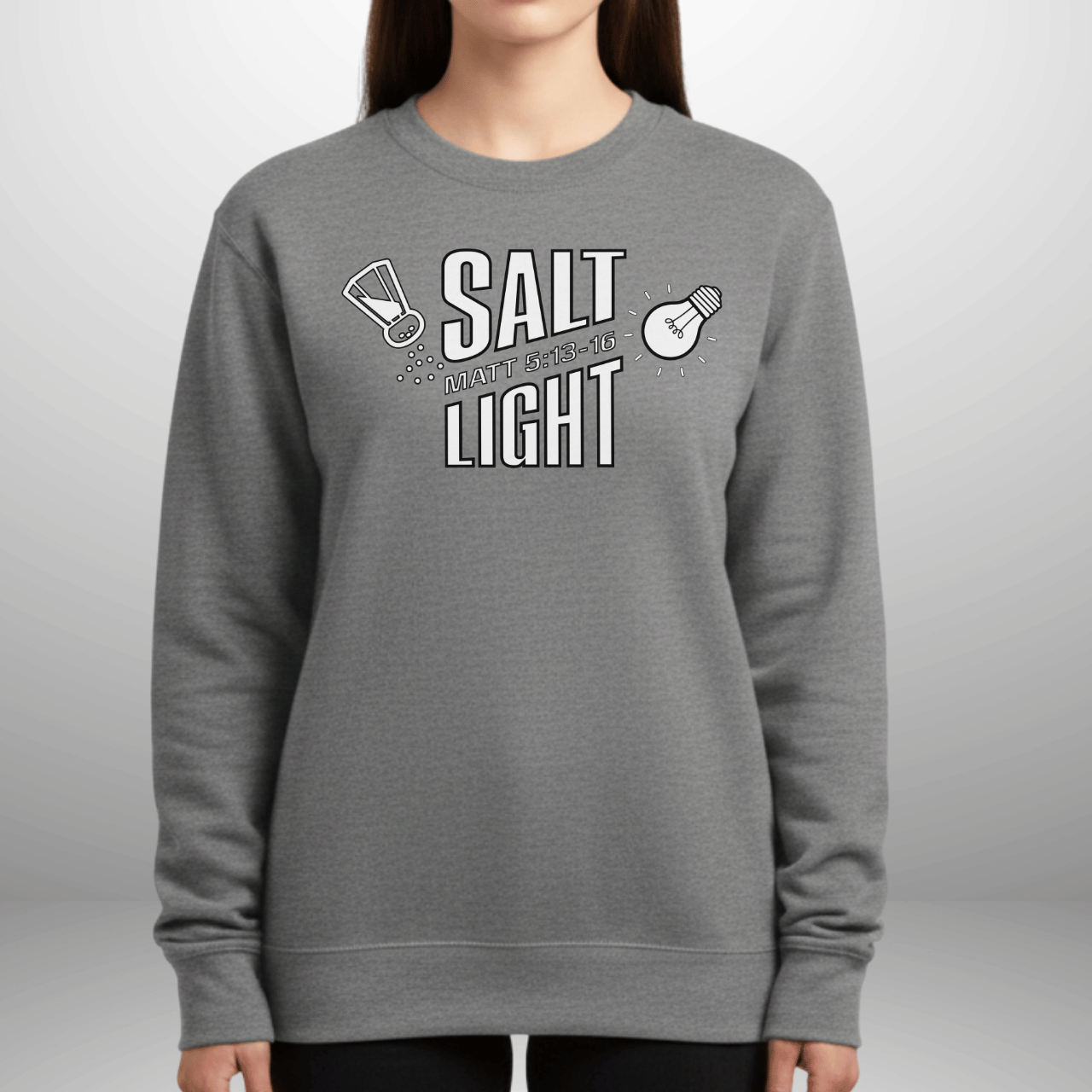 Unisex Salt & Light Matthew 5:13–16 Sweatshirt | Cozy Crewneck