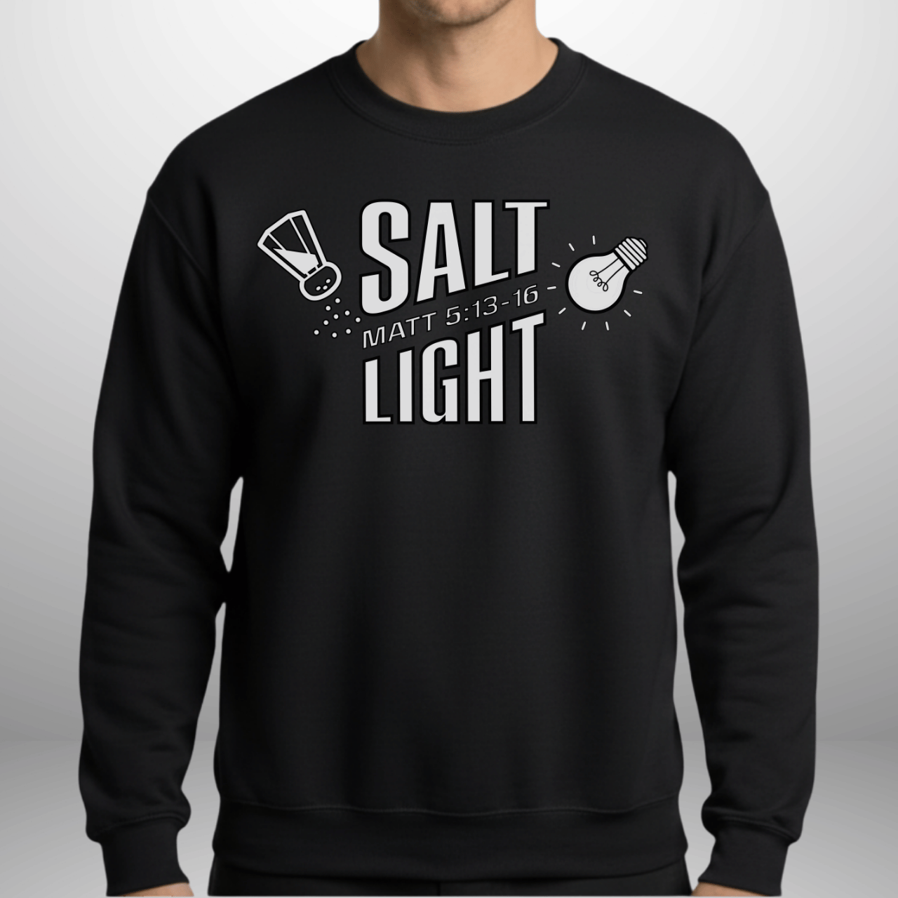 Unisex Salt & Light Matthew 5:13–16 Sweatshirt | Cozy Crewneck