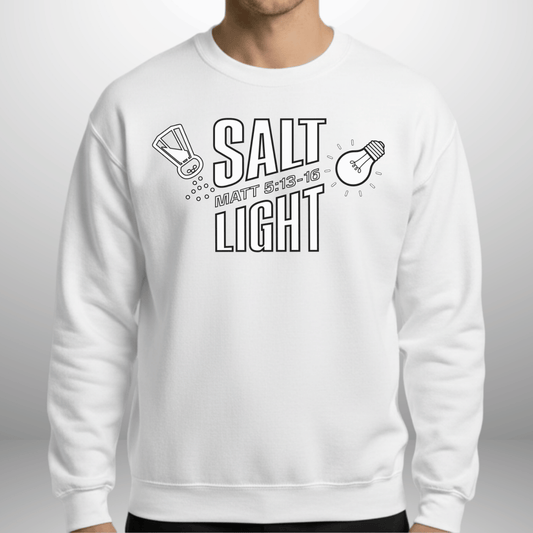 Unisex Salt & Light Matthew 5:13–16 Sweatshirt | Cozy Crewneck