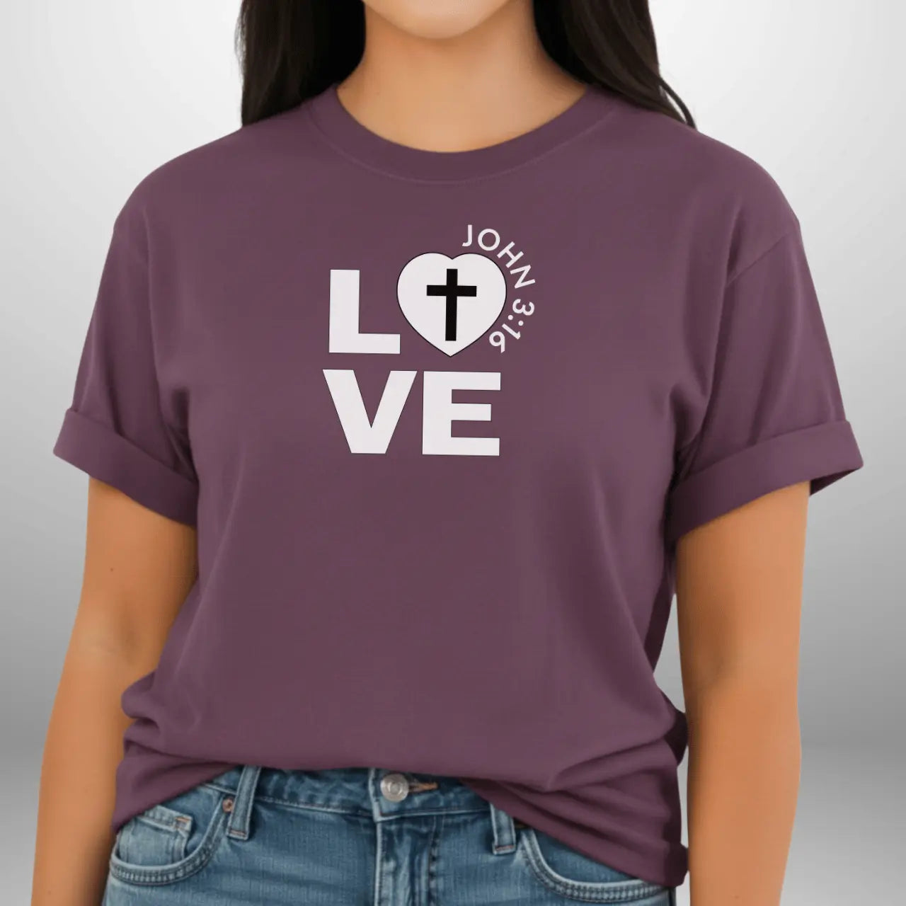 Love John 3:16 Shirt | Women’s Comfort Colors 1717 Faith T-Shirt Goshen & Selah Co