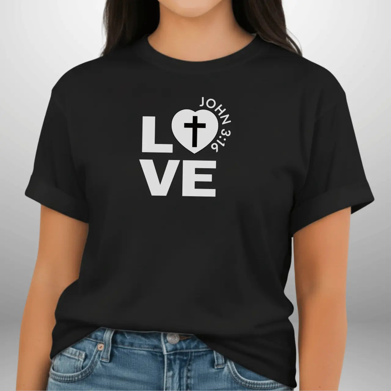 Love John 3:16 Shirt | Women’s Comfort Colors 1717 Faith T-Shirt Goshen & Selah Co