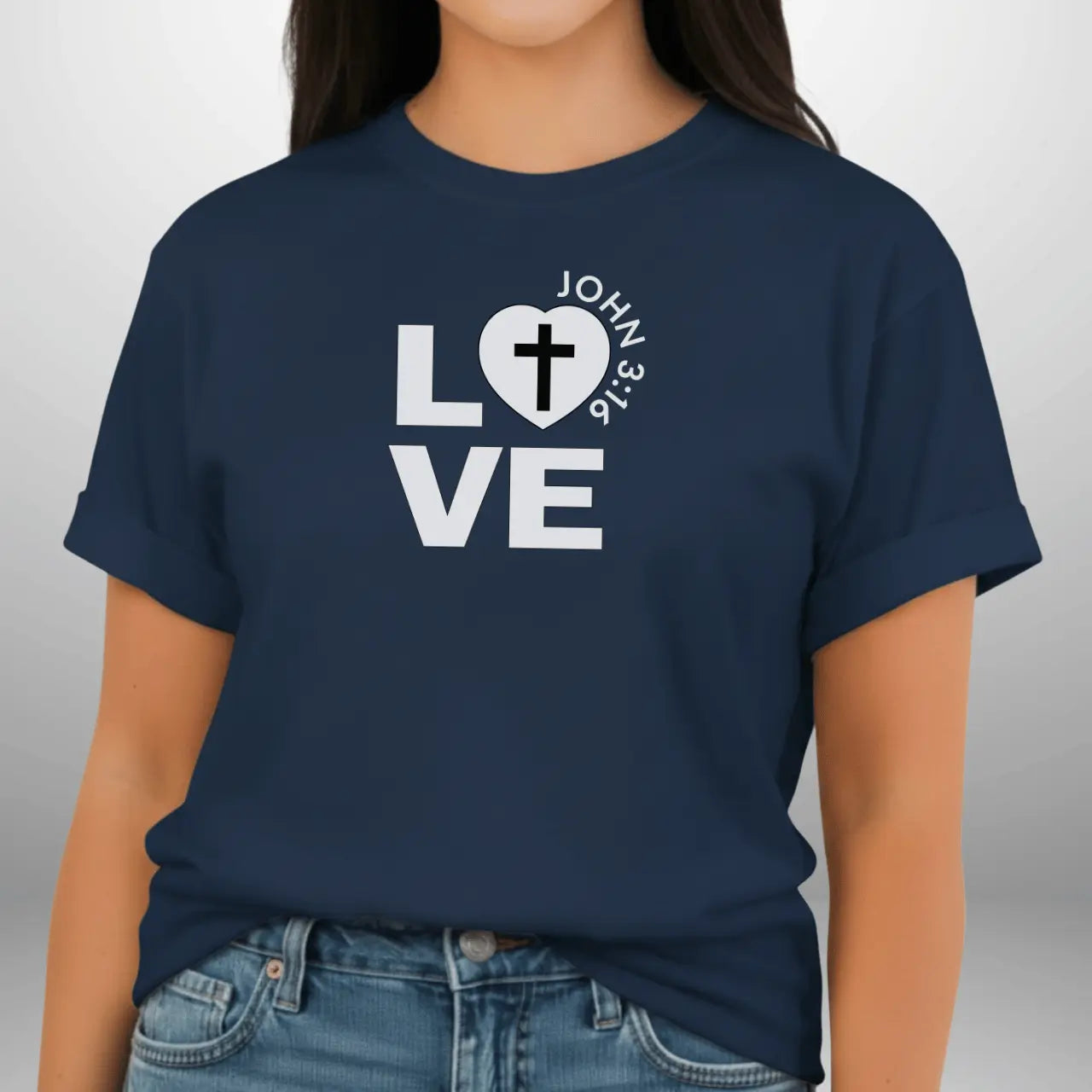 Love John 3:16 Shirt | Women’s Comfort Colors 1717 Faith T-Shirt Goshen & Selah Co