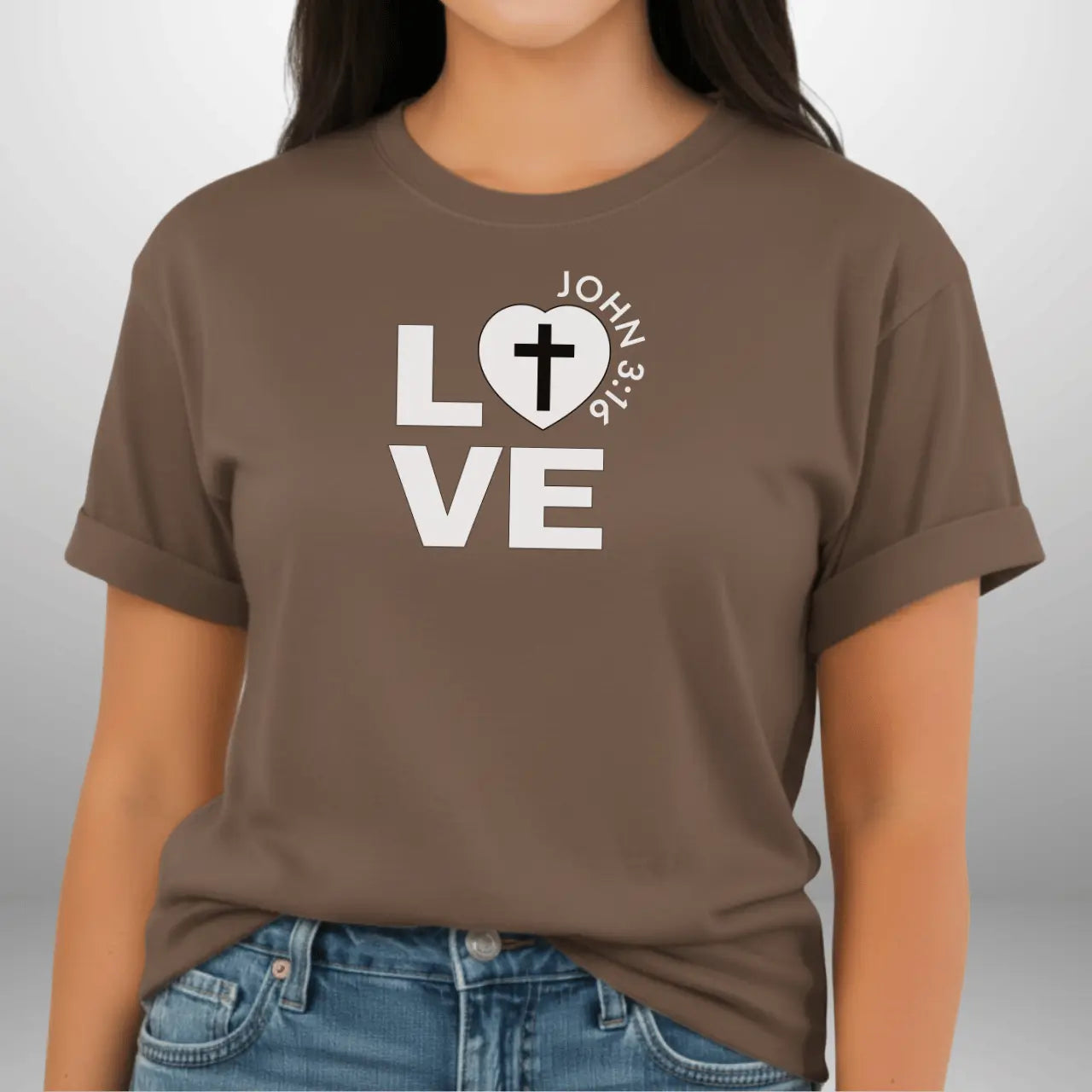 Love John 3:16 Shirt | Women’s Comfort Colors 1717 Faith T-Shirt Goshen & Selah Co