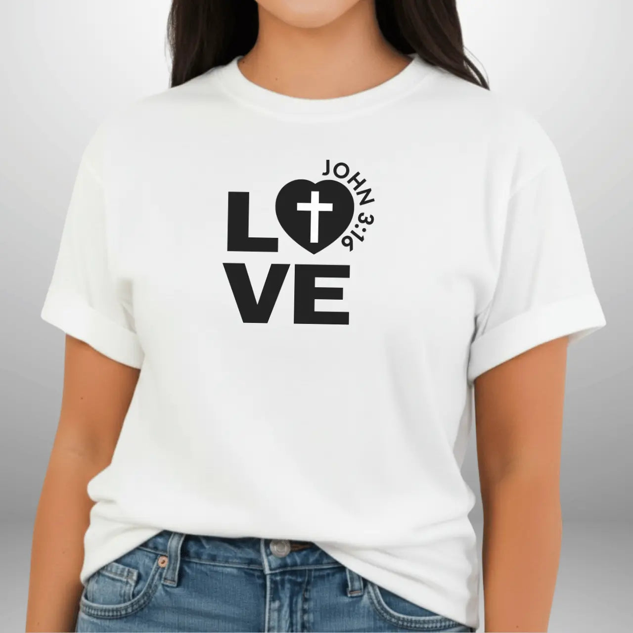 Love John 3:16 Shirt | Women’s Comfort Colors 1717 Faith T-Shirt Goshen & Selah Co